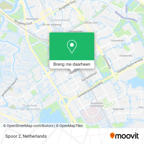 Spoor 2 kaart