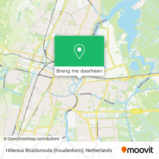 Hillenius Bruidsmode (Koudenhorn) kaart