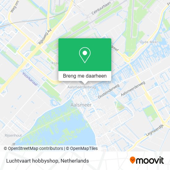 Luchtvaart hobbyshop kaart