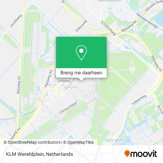 KLM Wereldplein kaart