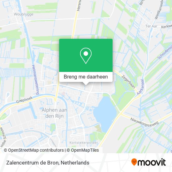 Zalencentrum de Bron kaart