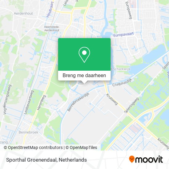 Sporthal Groenendaal kaart