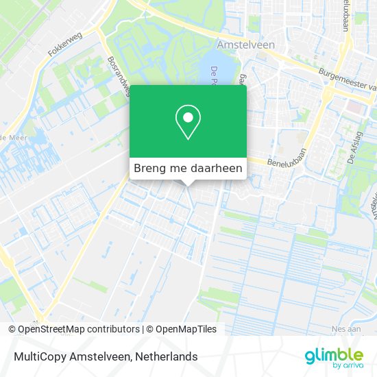 MultiCopy Amstelveen kaart