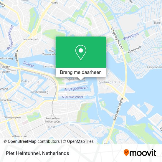 Piet Heintunnel kaart