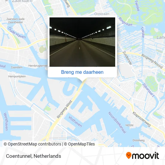 Coentunnel kaart