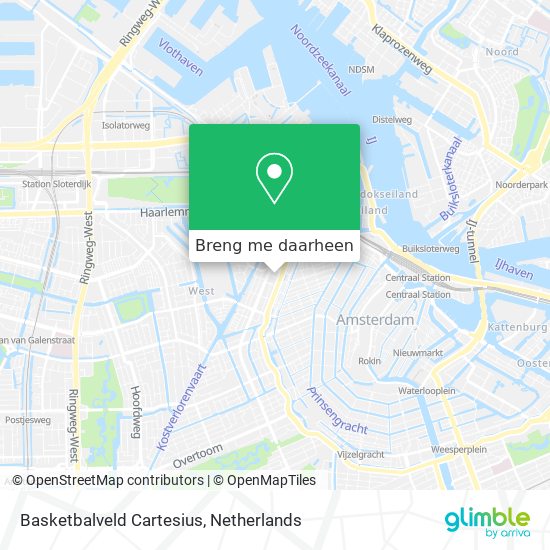 Basketbalveld Cartesius kaart