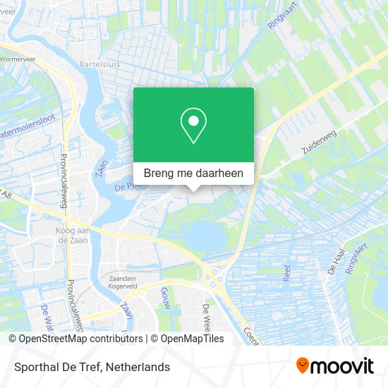 Sporthal De Tref kaart