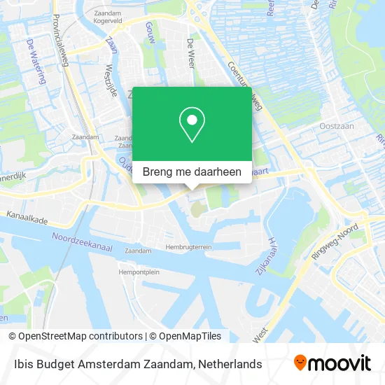 Ibis Budget Amsterdam Zaandam kaart