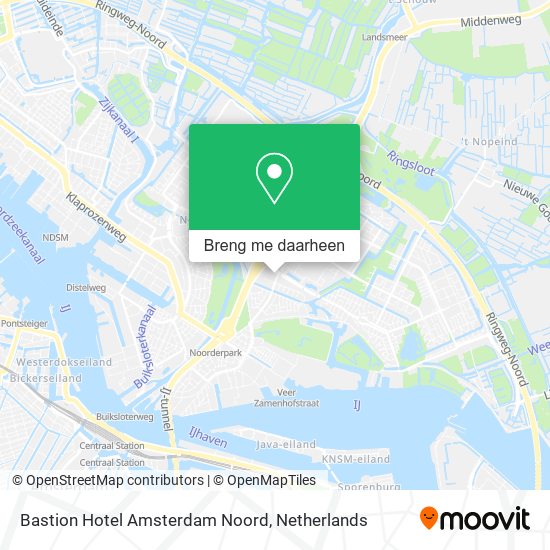 Bastion Hotel Amsterdam Noord kaart
