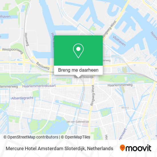 Mercure Hotel Amsterdam Sloterdijk kaart