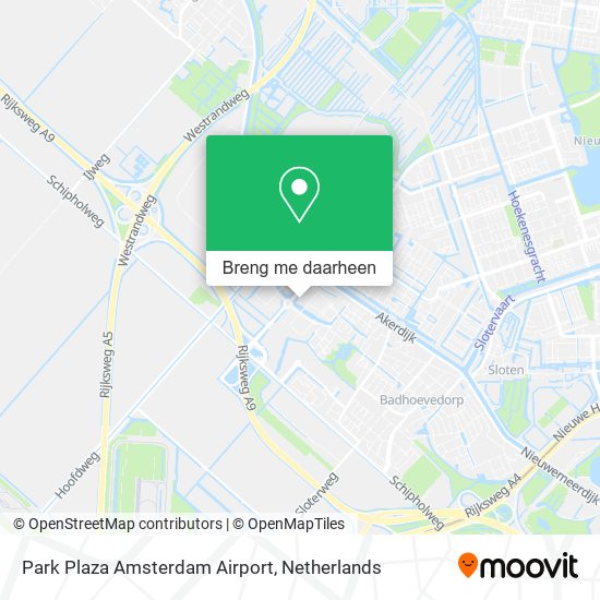 Park Plaza Amsterdam Airport kaart