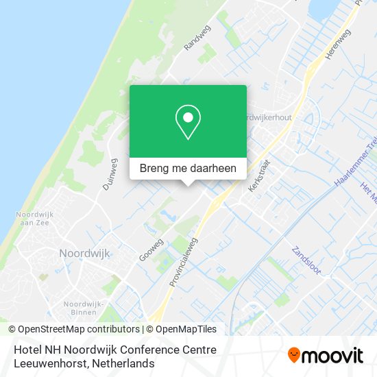Hotel NH Noordwijk Conference Centre Leeuwenhorst kaart