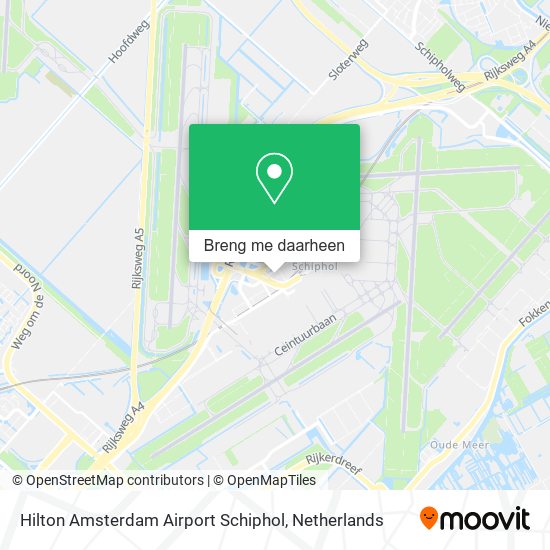 Hilton Amsterdam Airport Schiphol kaart