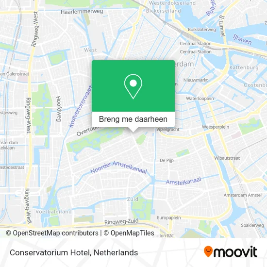 Conservatorium Hotel kaart