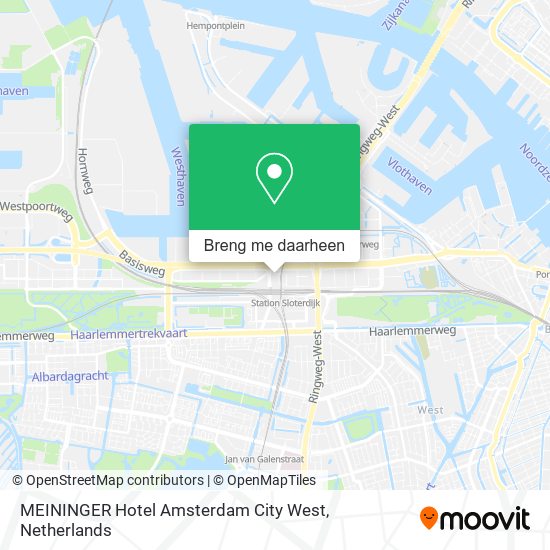 MEININGER Hotel Amsterdam City West kaart