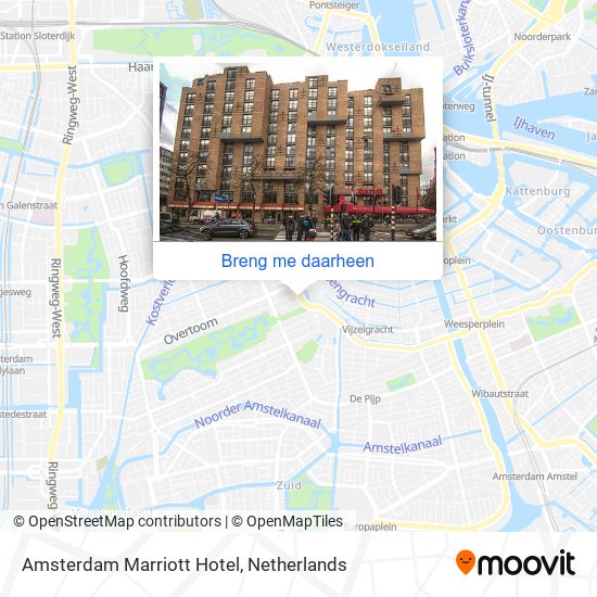Amsterdam Marriott Hotel kaart