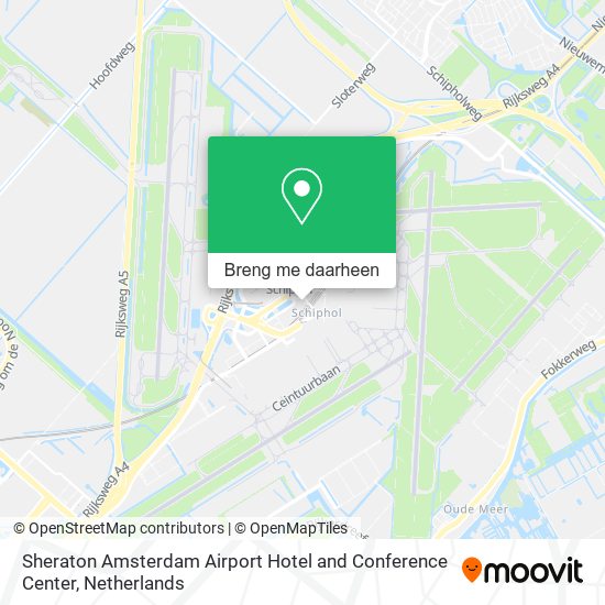 Sheraton Amsterdam Airport Hotel and Conference Center kaart
