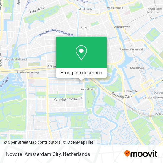 Novotel Amsterdam City kaart