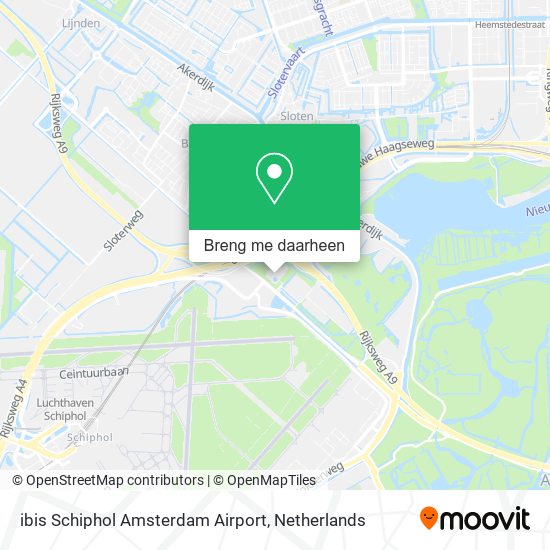 ibis Schiphol Amsterdam Airport kaart