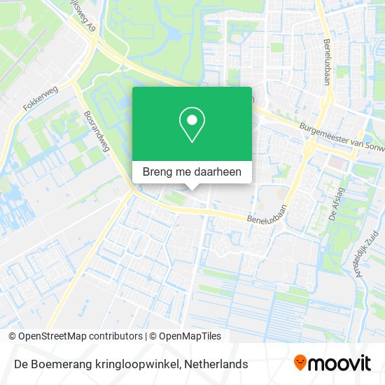 De Boemerang kringloopwinkel kaart