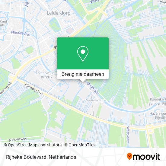 Rijneke Boulevard kaart