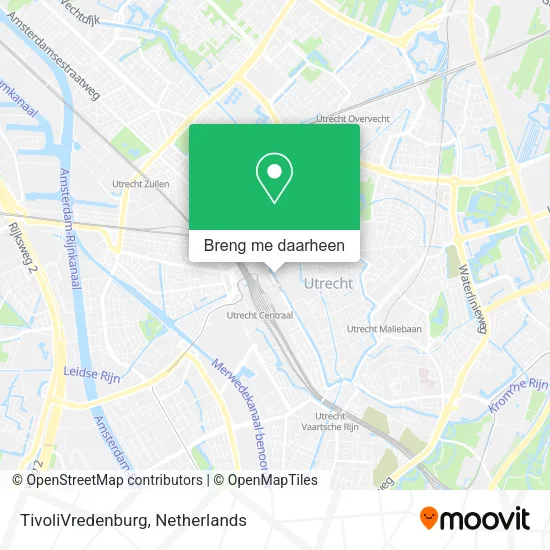 TivoliVredenburg kaart