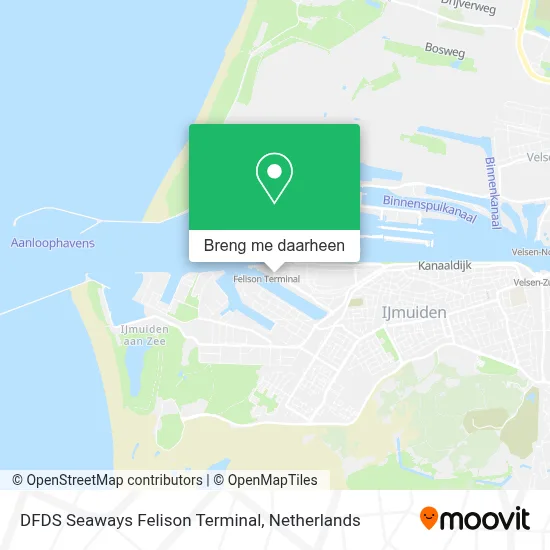 DFDS Seaways Felison Terminal kaart
