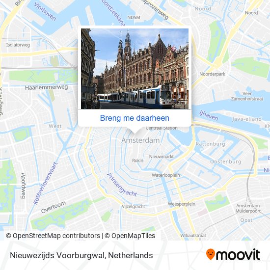 Nieuwezijds Voorburgwal kaart