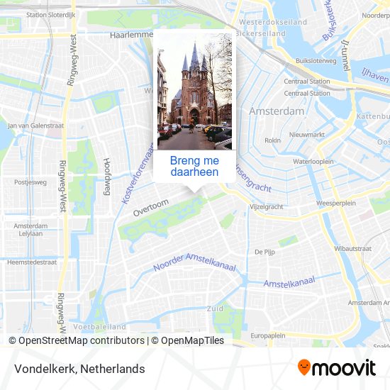 Vondelkerk kaart