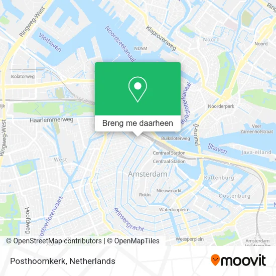 Posthoornkerk kaart