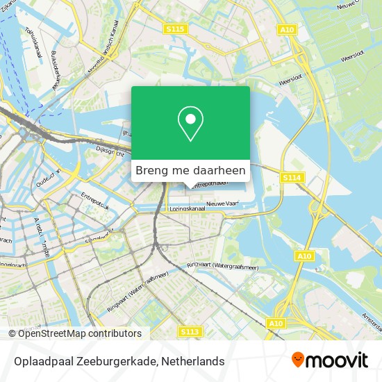 Oplaadpaal Zeeburgerkade kaart