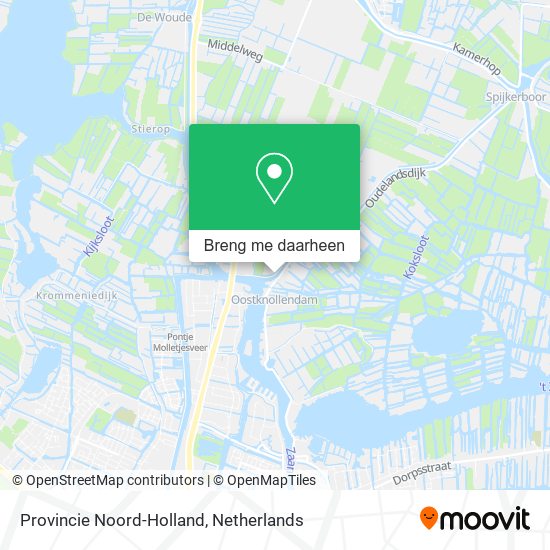 Provincie Noord-Holland kaart