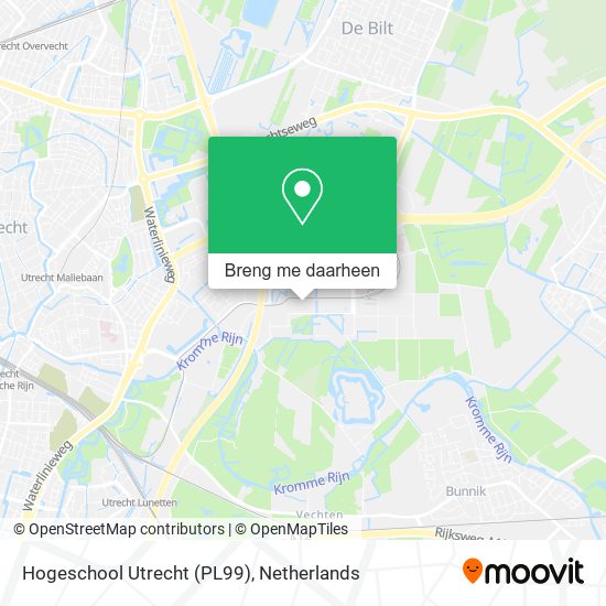 Hogeschool Utrecht  (PL99) kaart