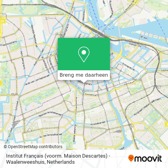 Institut Français (voorm. Maison Descartes) - Waalenweeshuis kaart