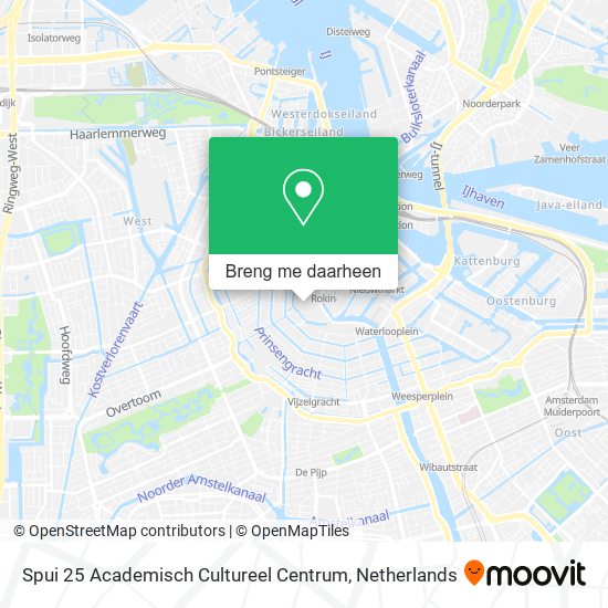 Spui 25 Academisch Cultureel Centrum kaart