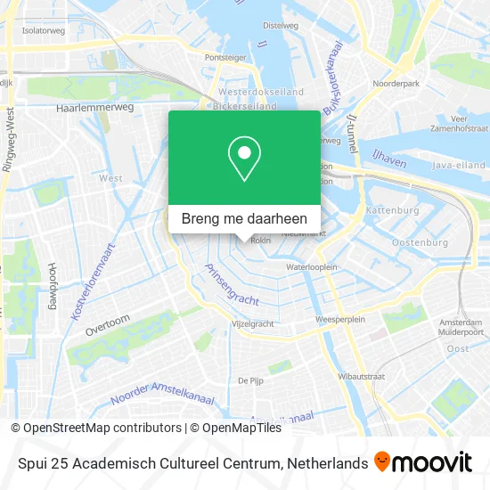 Spui 25 Academisch Cultureel Centrum kaart