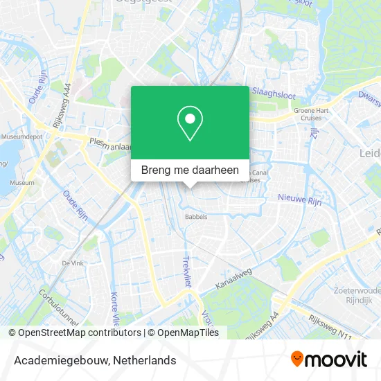 Academiegebouw kaart