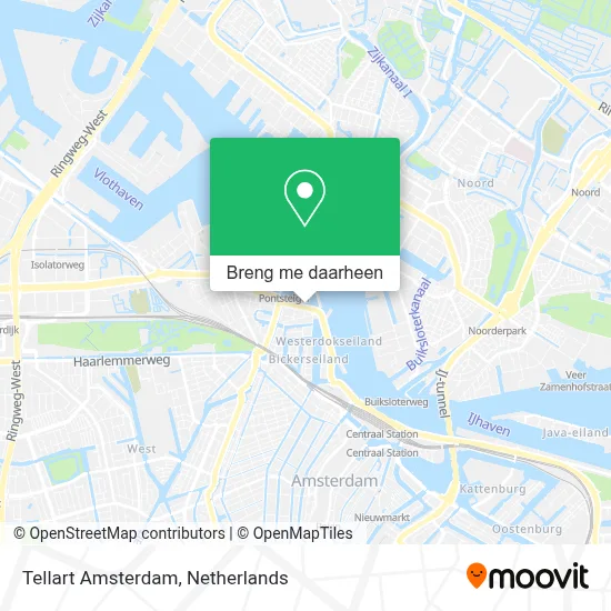 Tellart Amsterdam kaart