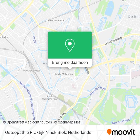 Osteopathie Praktijk Ninck Blok kaart