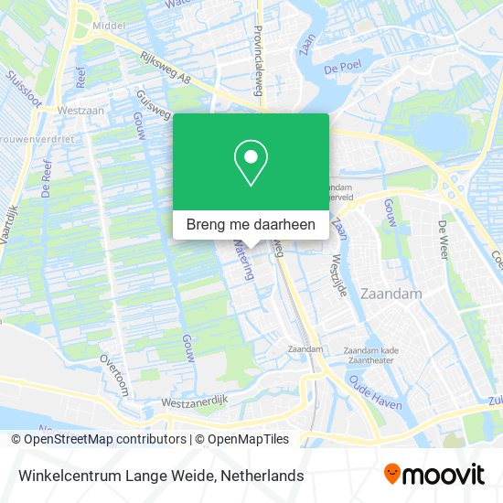 Winkelcentrum Lange Weide kaart