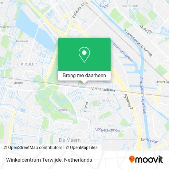 Winkelcentrum Terwijde kaart