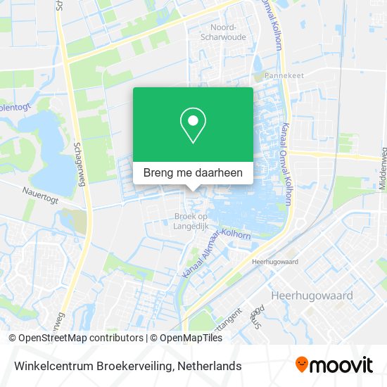 Winkelcentrum Broekerveiling kaart
