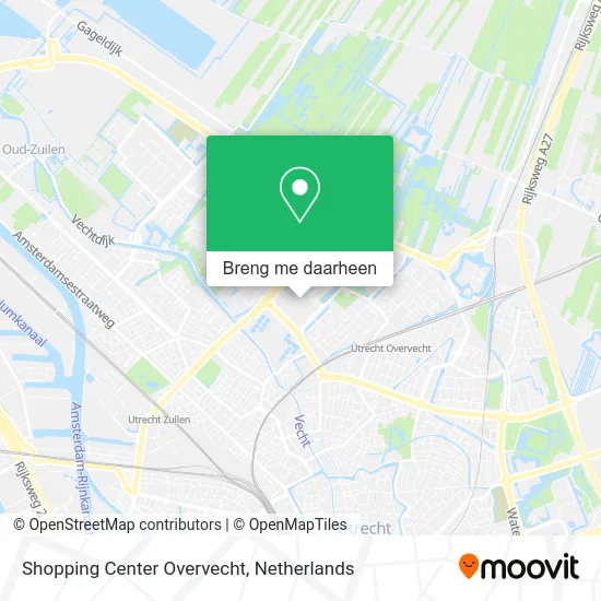 Shopping Center Overvecht kaart