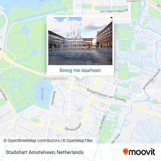 Stadshart Amstelveen kaart