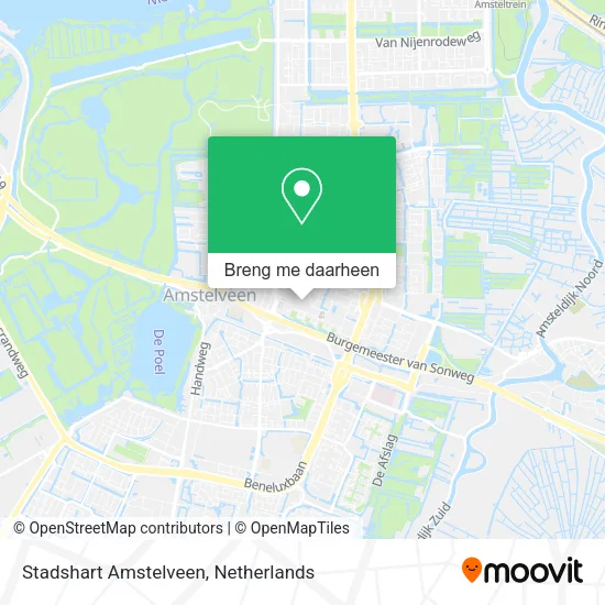 Stadshart Amstelveen kaart
