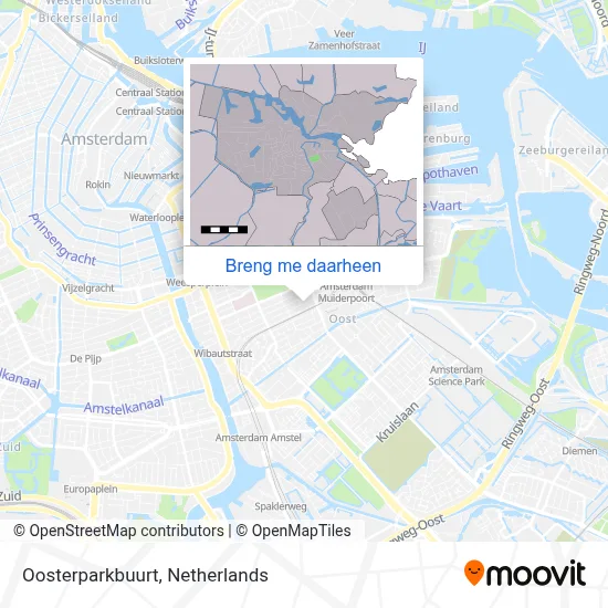 Oosterparkbuurt kaart