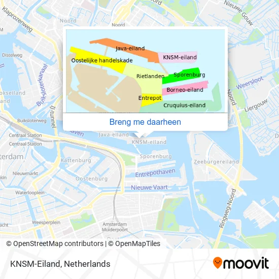 KNSM-Eiland kaart