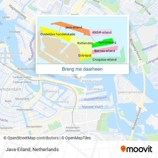 Java-Eiland kaart