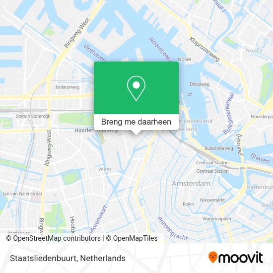 Staatsliedenbuurt kaart