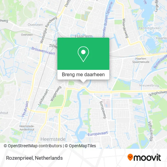 Rozenprieel kaart